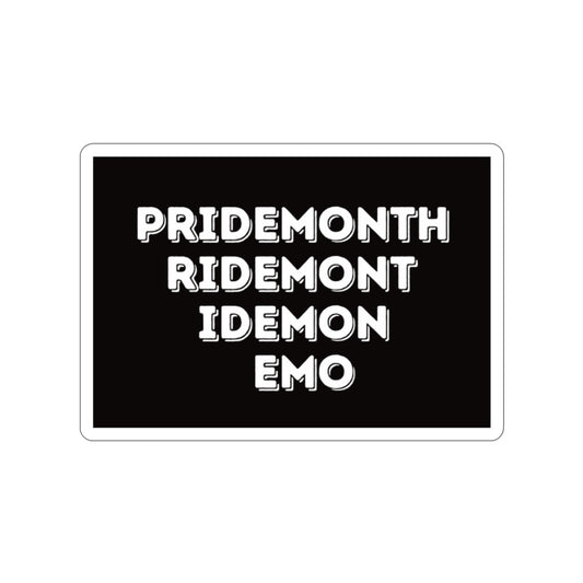 Emo Pride Month Stickers