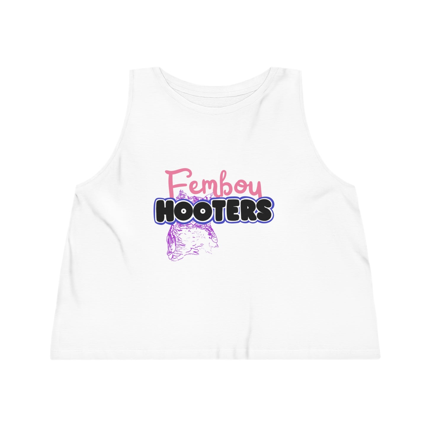 Femboy Hooters Crop Tank: Genderfluid