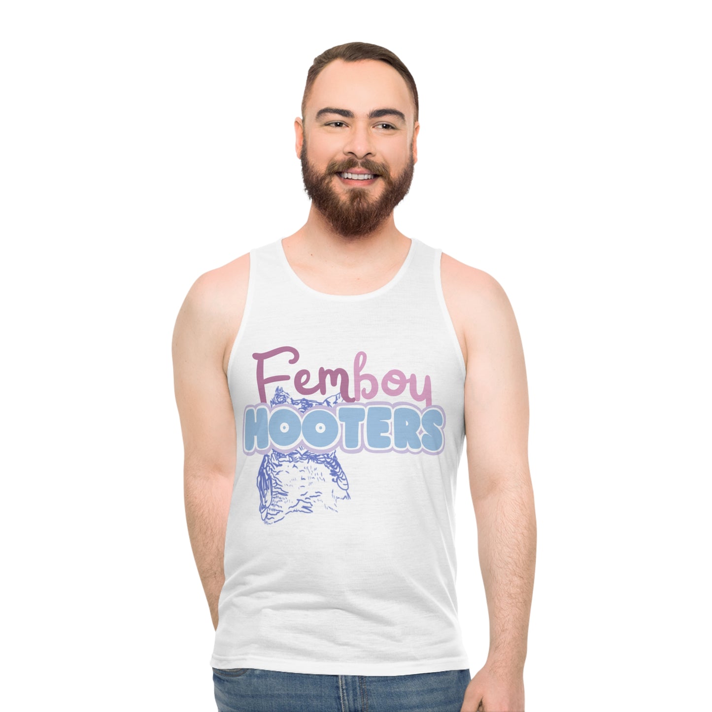 Femboy Hooters Tank Top: Bigender