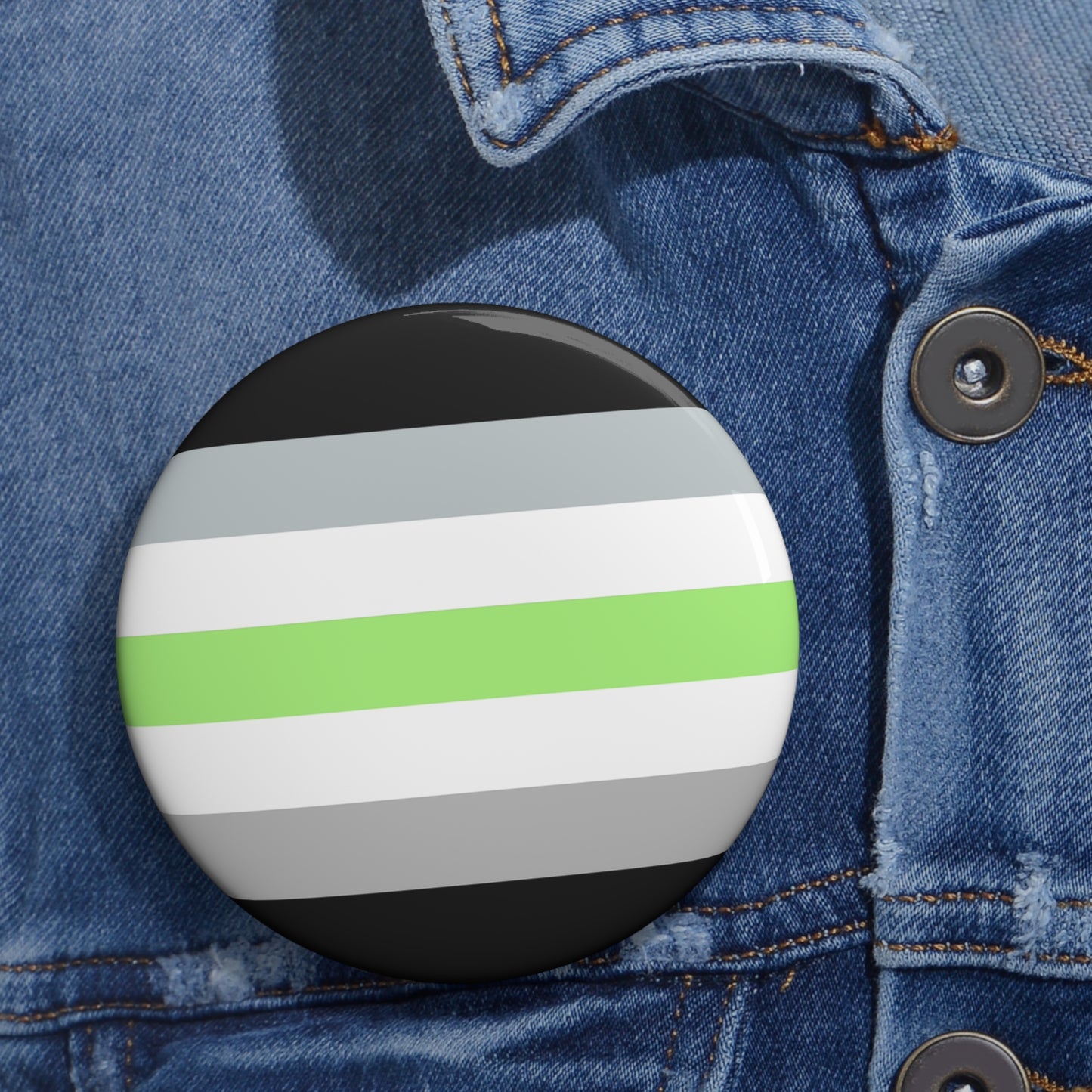 Agender Pride Pin Buttons