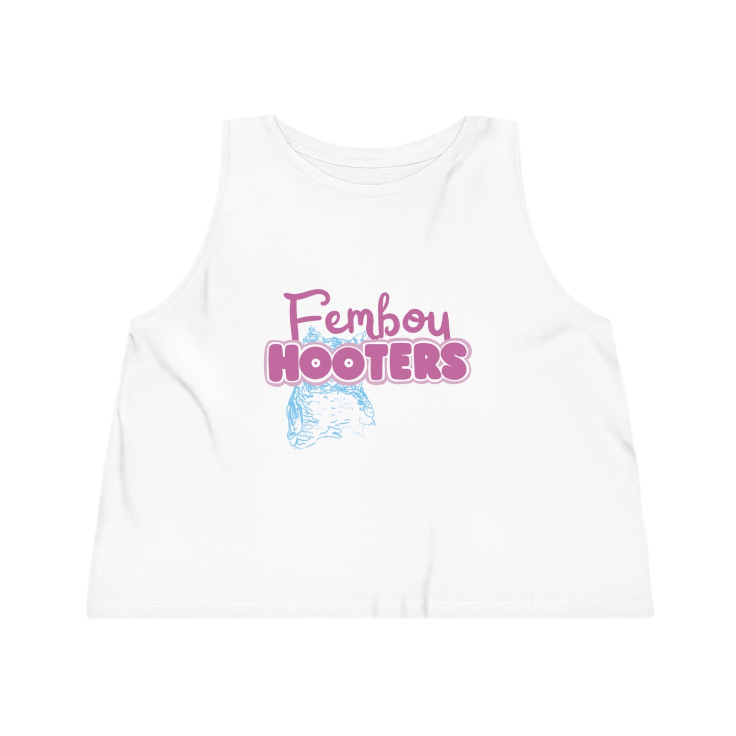 Femboy Hooters Crop Tank: Femboy Pride Edition