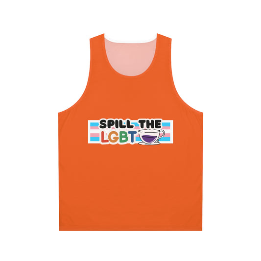 Spill the Tea Tank Top: Orange