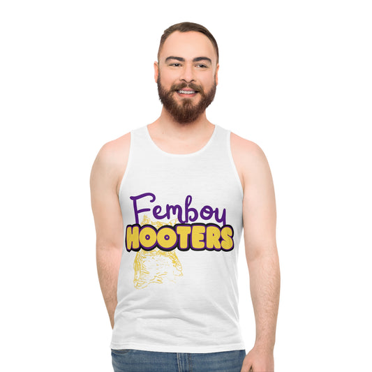 Femboy Hooters Tank: Intersex Pride version