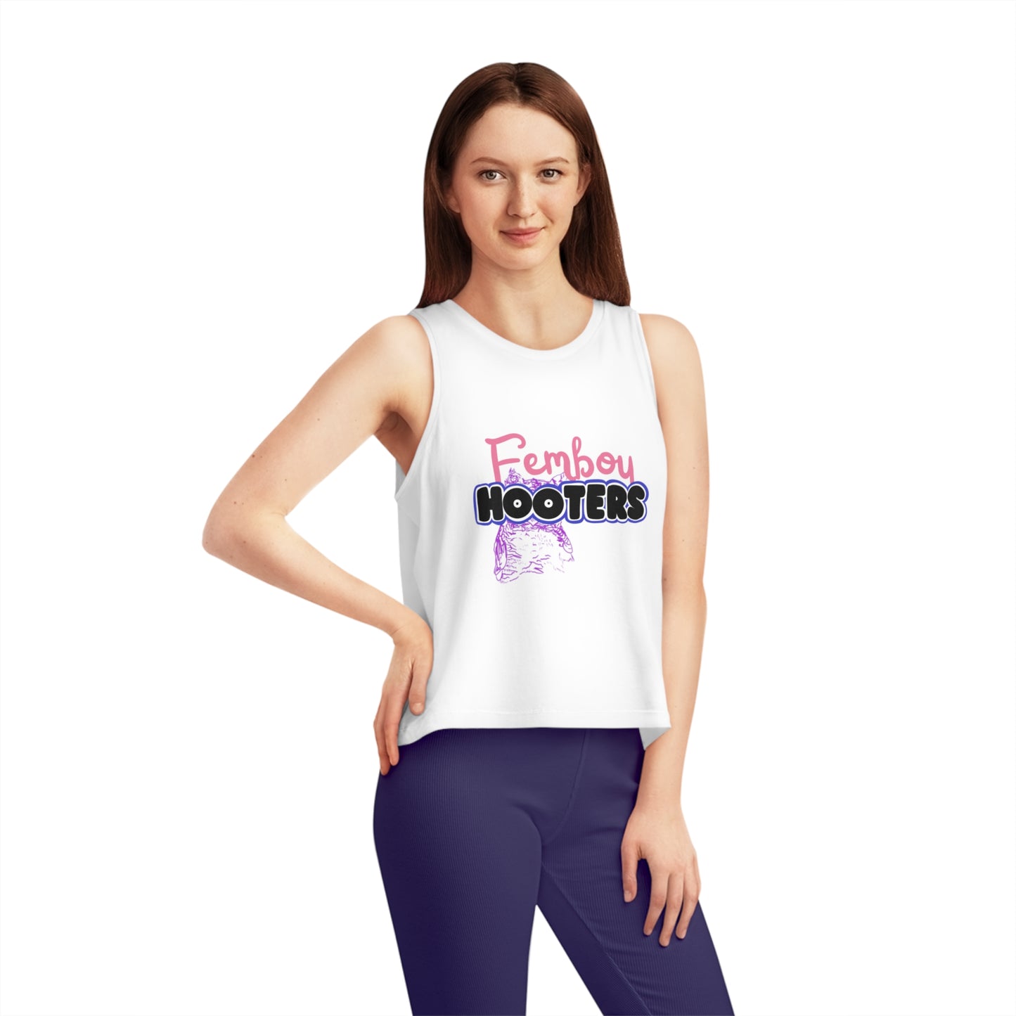 Femboy Hooters Crop Tank: Genderfluid