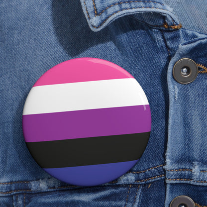 Genderfluid Pride Pin Buttons