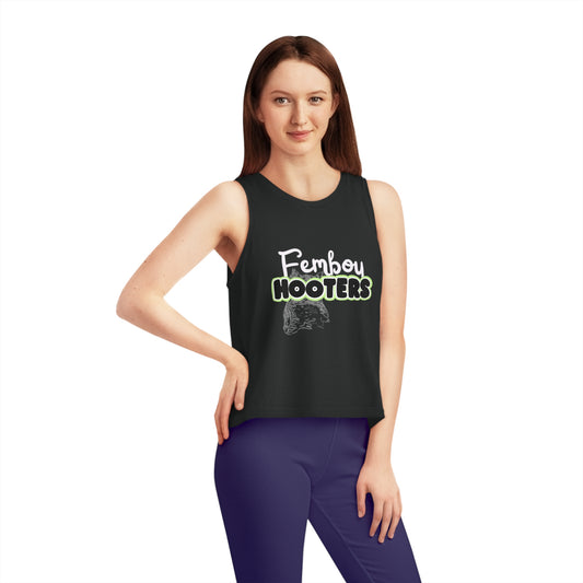 Femboy Hooters Crop Tank: Agender