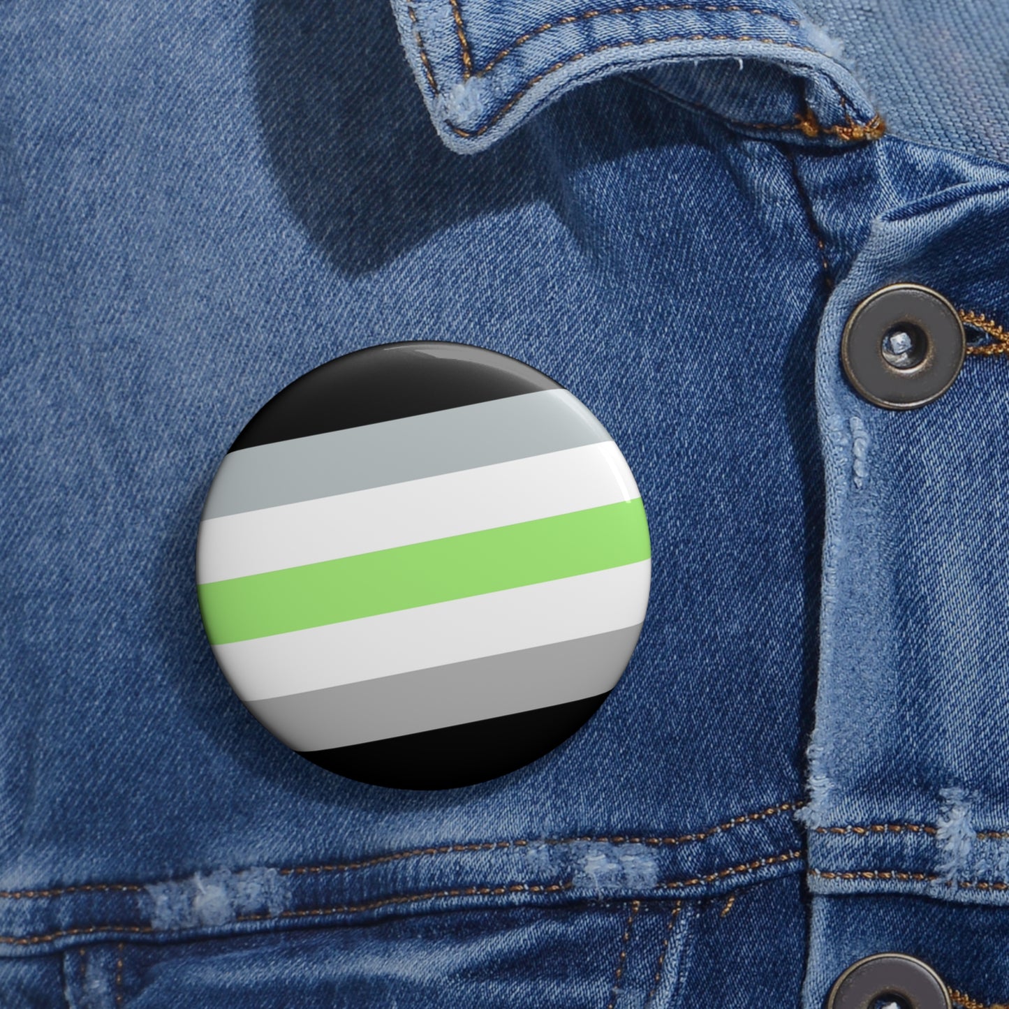 Agender Pride Pin Buttons