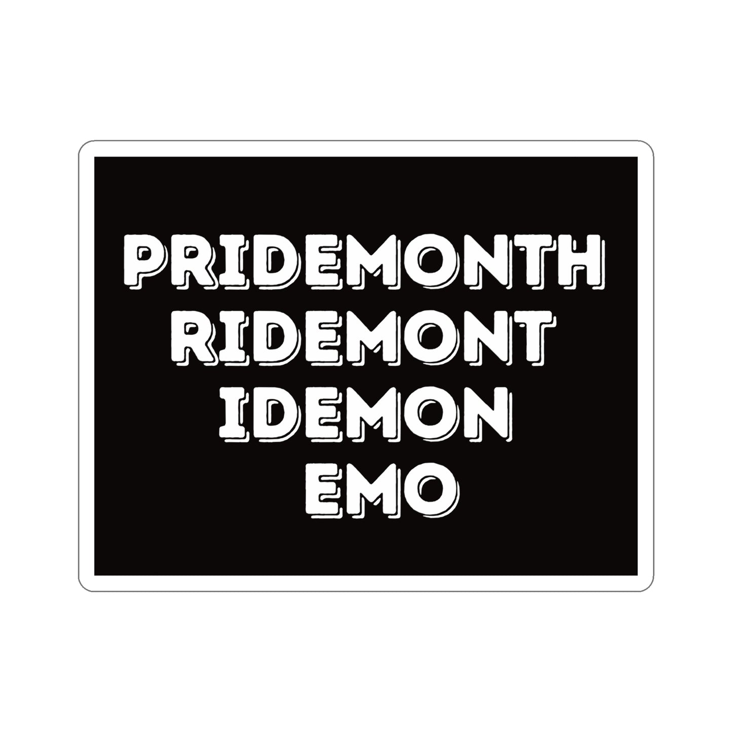 Emo Pride Month Stickers