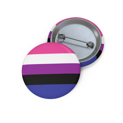 Genderfluid Pride Pin Buttons