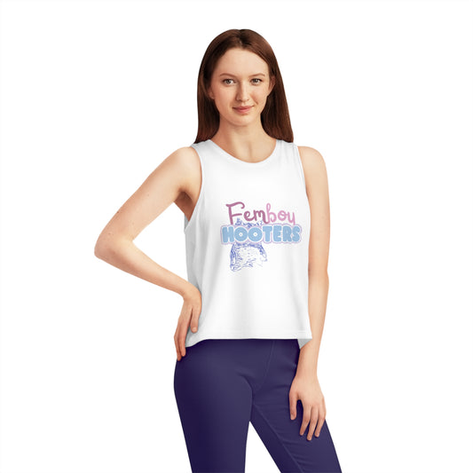 Femboy Hooters Crop Tank: Bigender