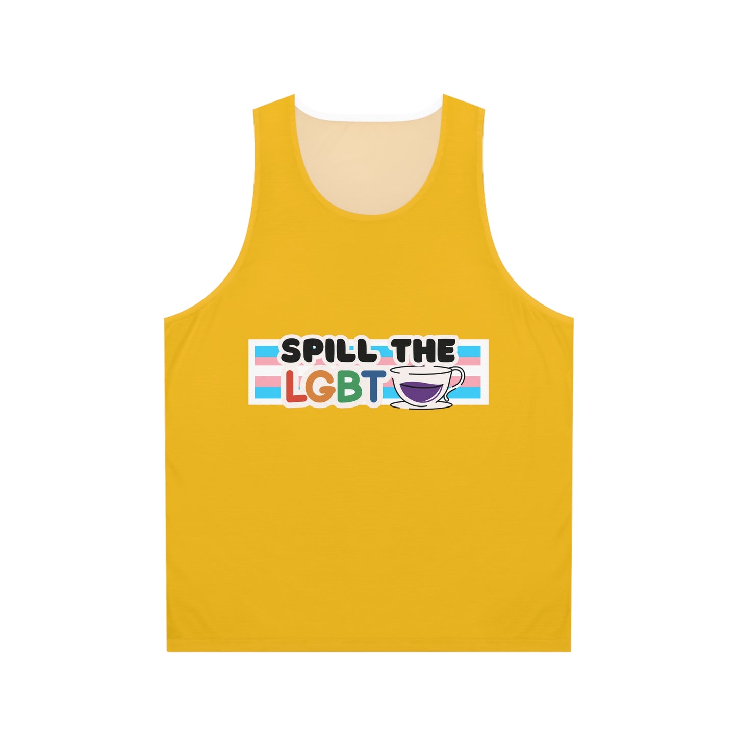 Spill the Tea Tank Top: Yellow