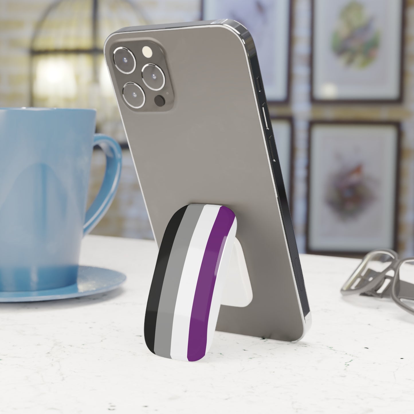 Asexual Pride Phone Click-On Grip