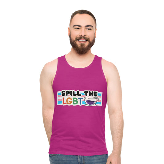 Spill the Tea Tank Top: Purple