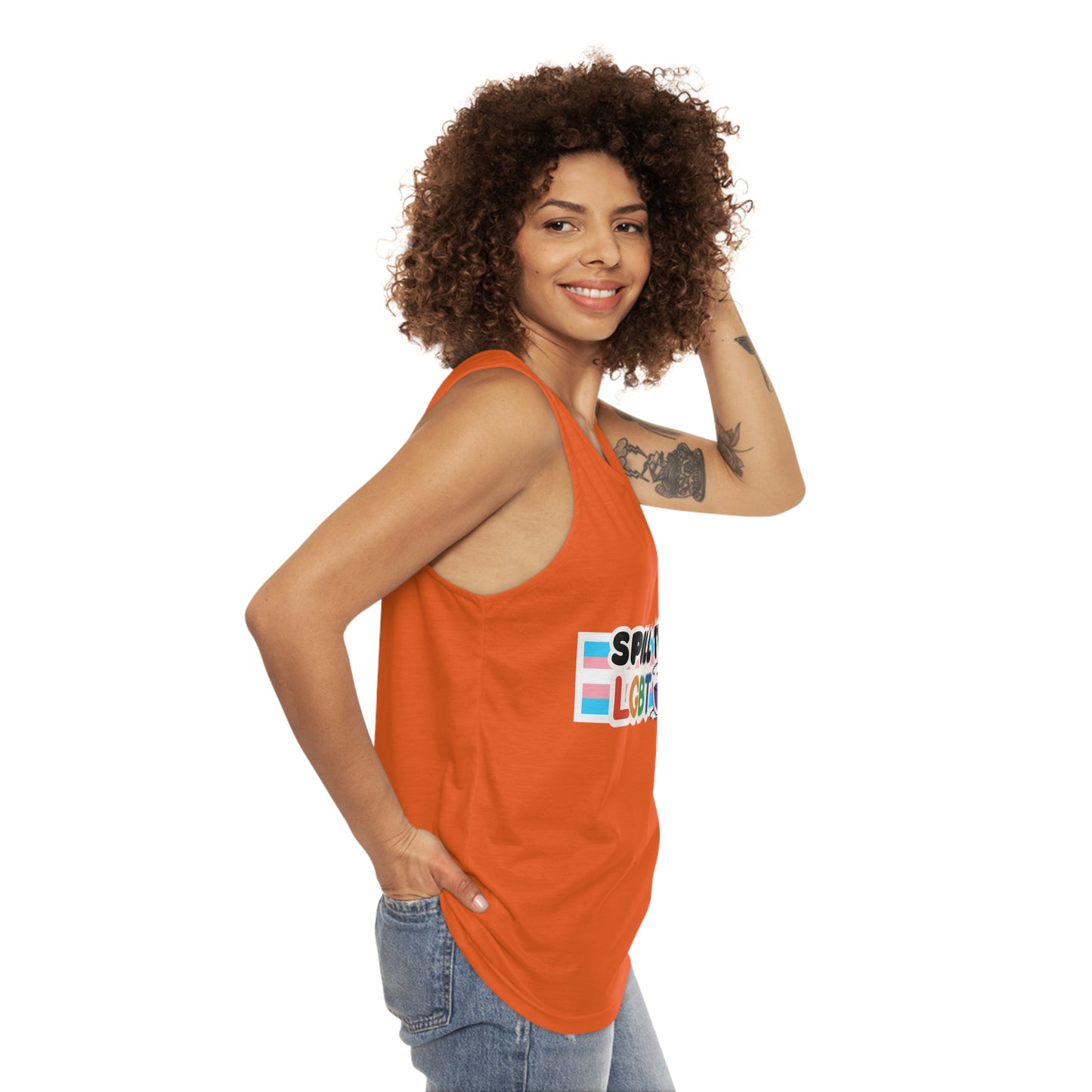 Spill the Tea Tank Top: Orange