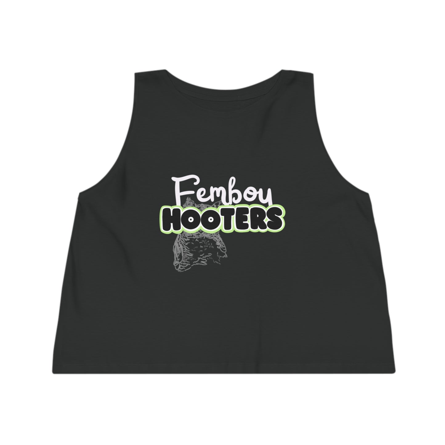 Femboy Hooters Crop Tank: Agender