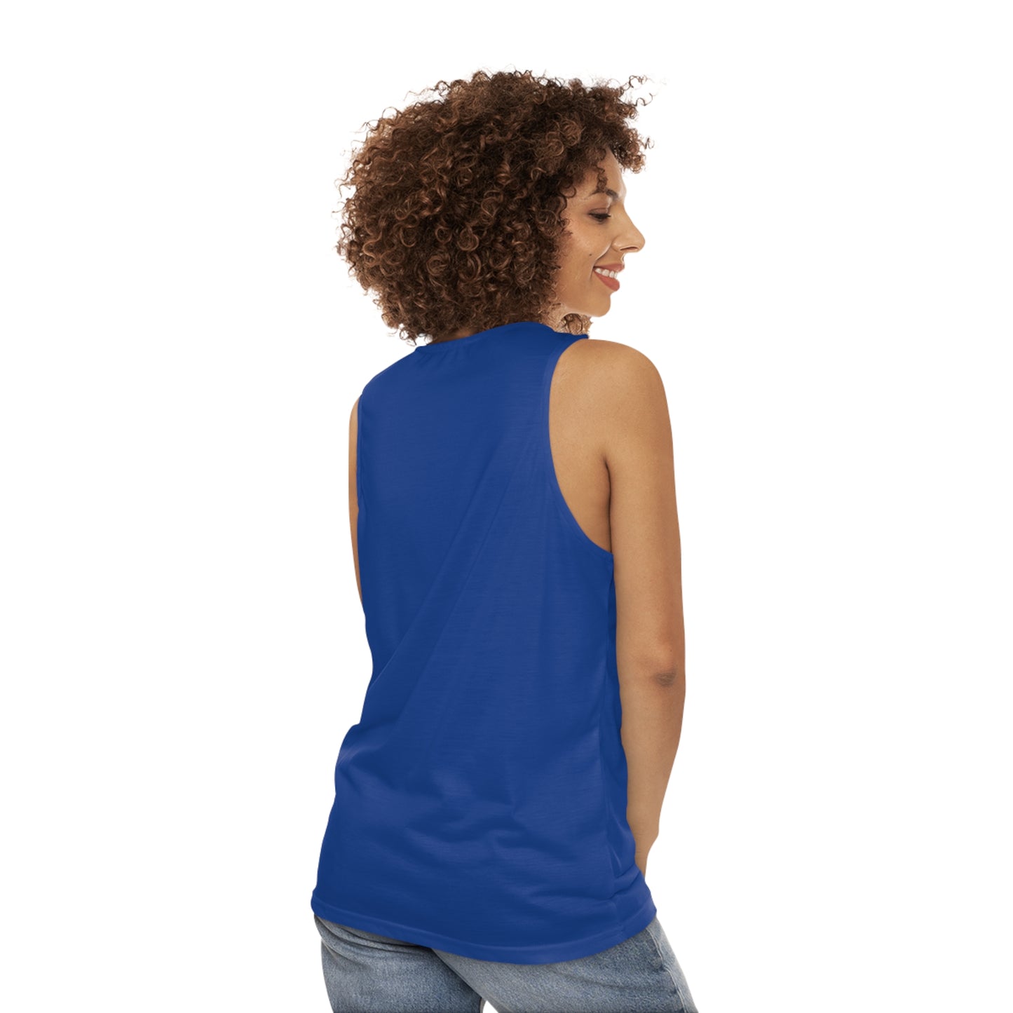 Spill the Tea Tank Top: Indigo