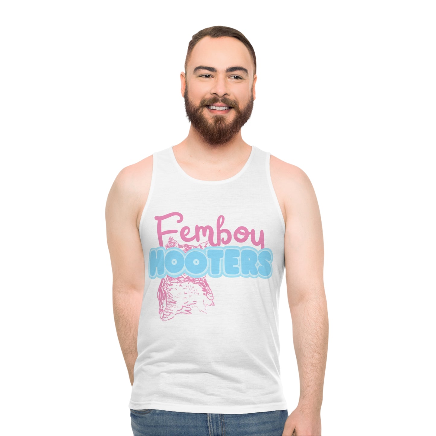 Femboy Hooters Tank Top: Transmasc ver. 1