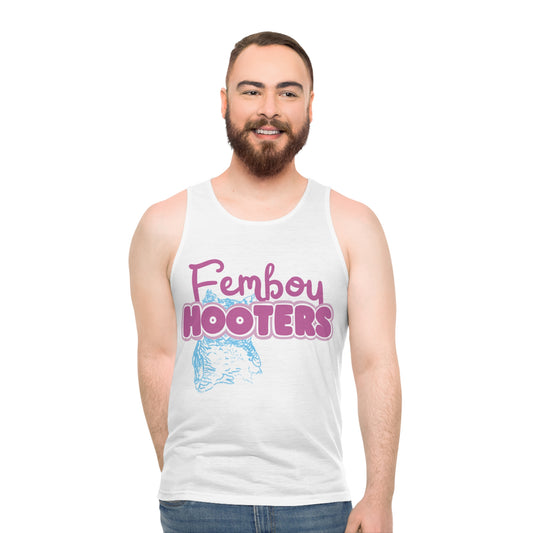 Femboy Hooters Tank Top: Femboy Pride Edition