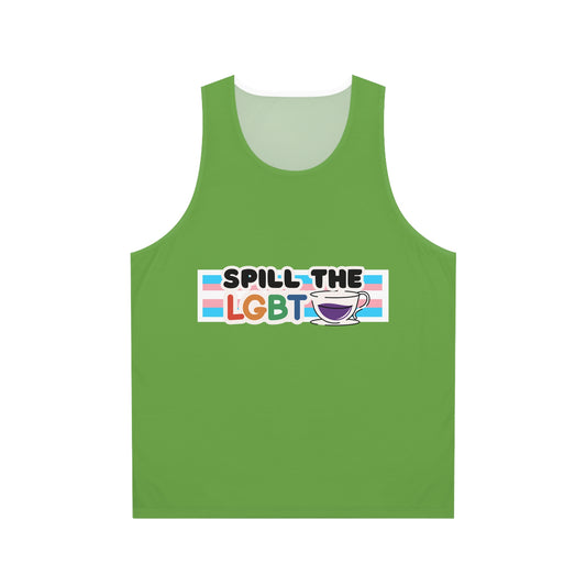 Spill the Tea Tank Top: Green