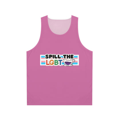Spill the Tea Tank Top: Pink