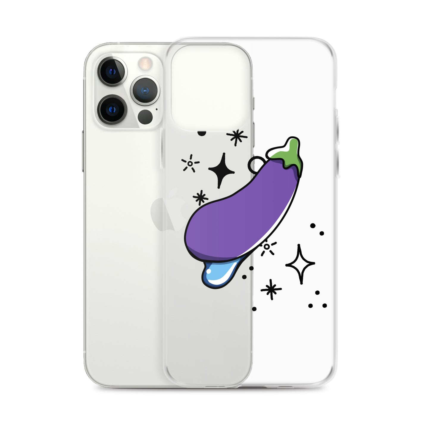 Eggplant Clear Case for iPhone®