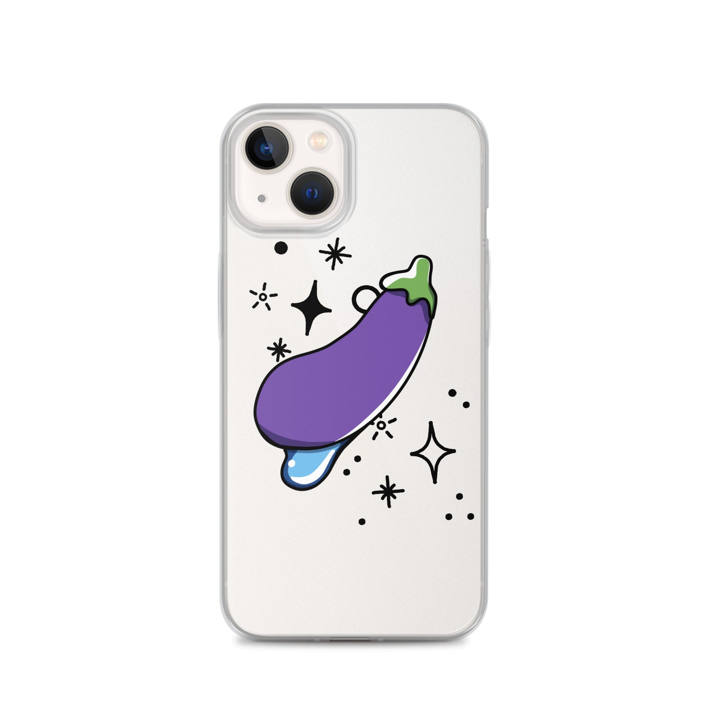 Eggplant Clear Case for iPhone®