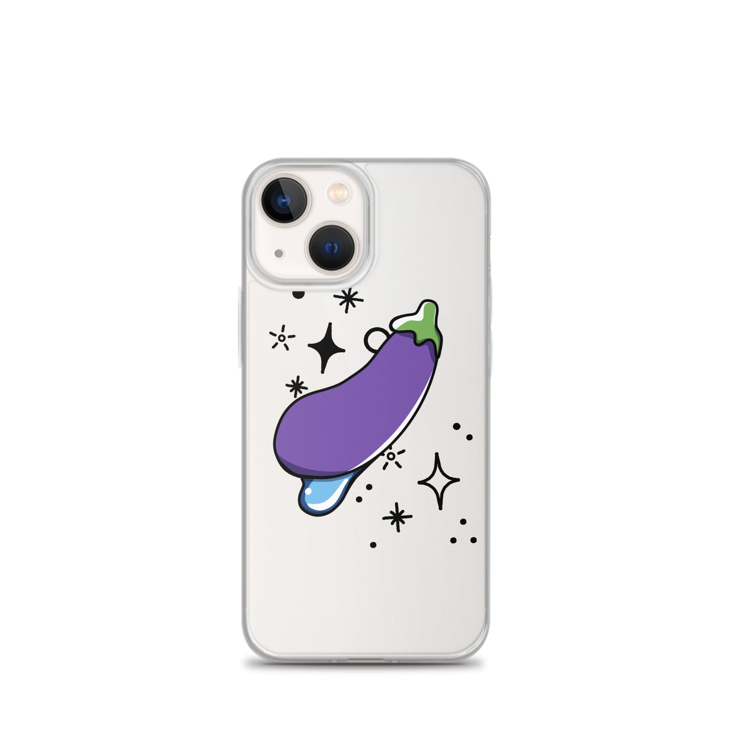 Eggplant Clear Case for iPhone®