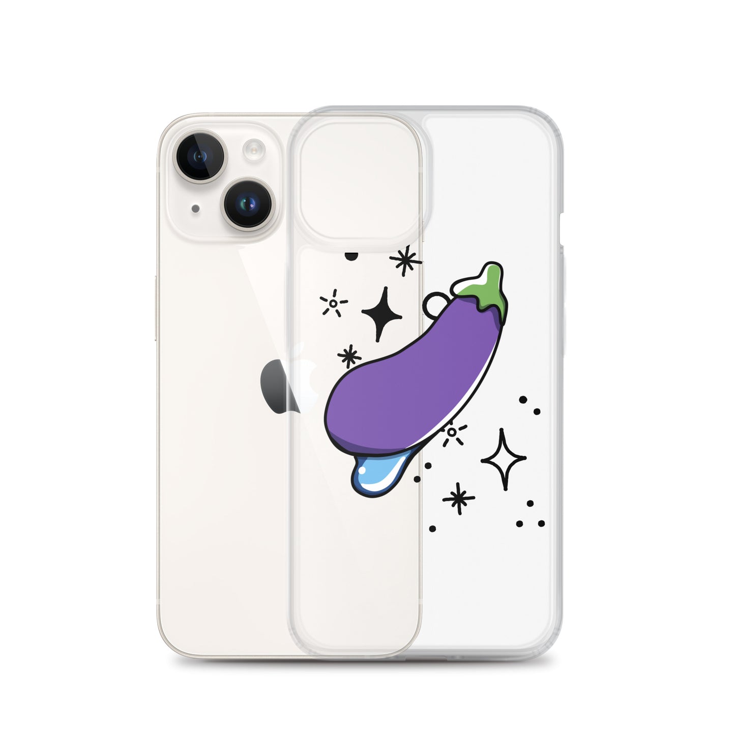 Eggplant Clear Case for iPhone®