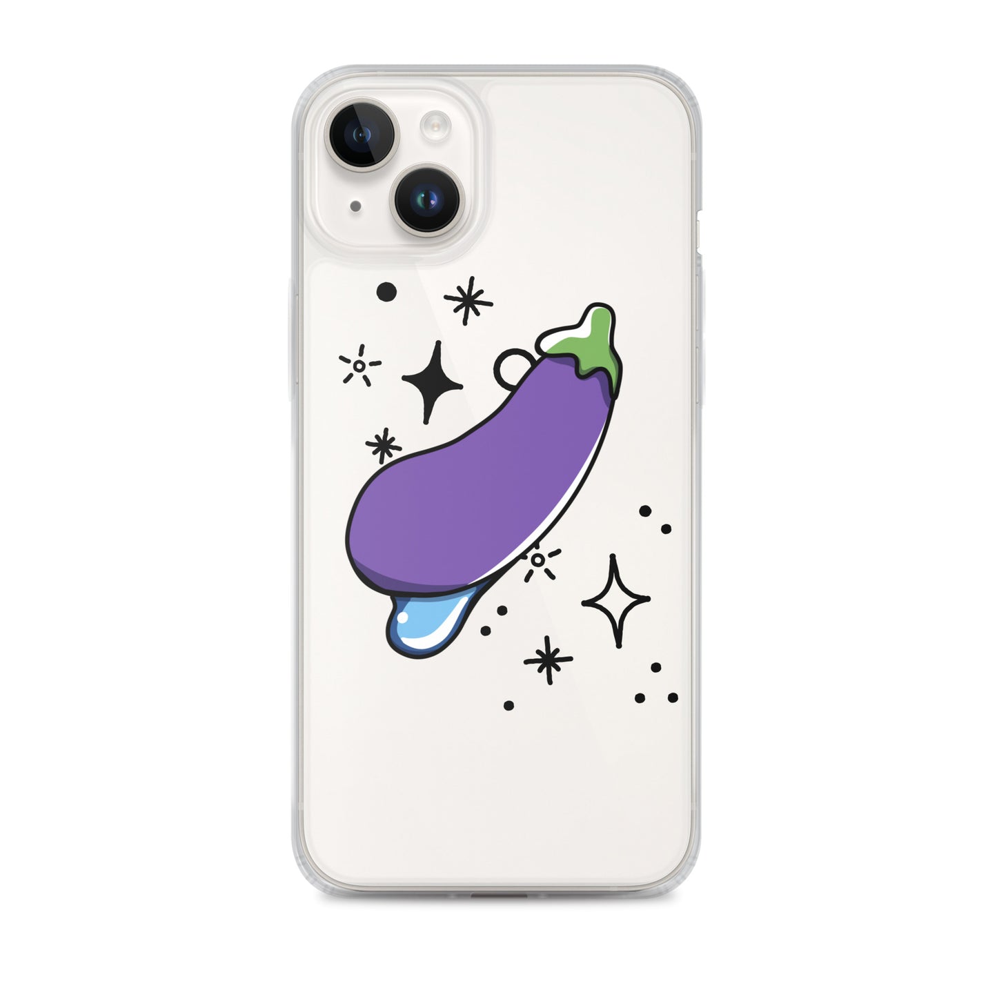 Eggplant Clear Case for iPhone®