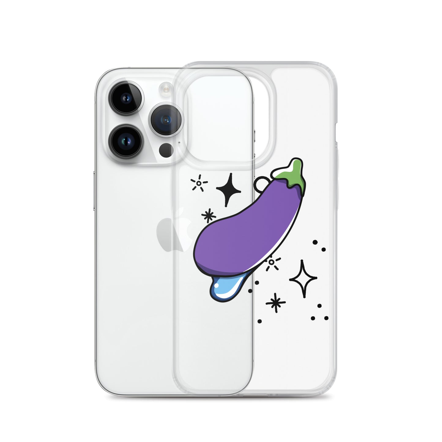 Eggplant Clear Case for iPhone®