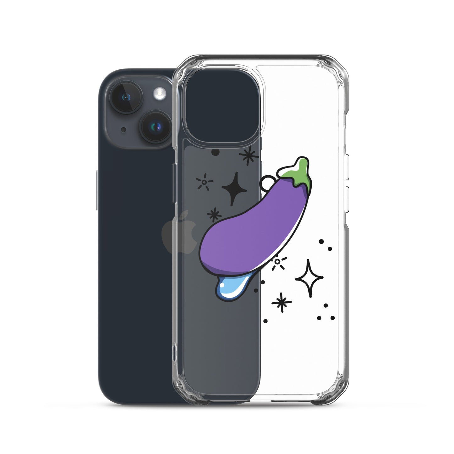 Eggplant Clear Case for iPhone®