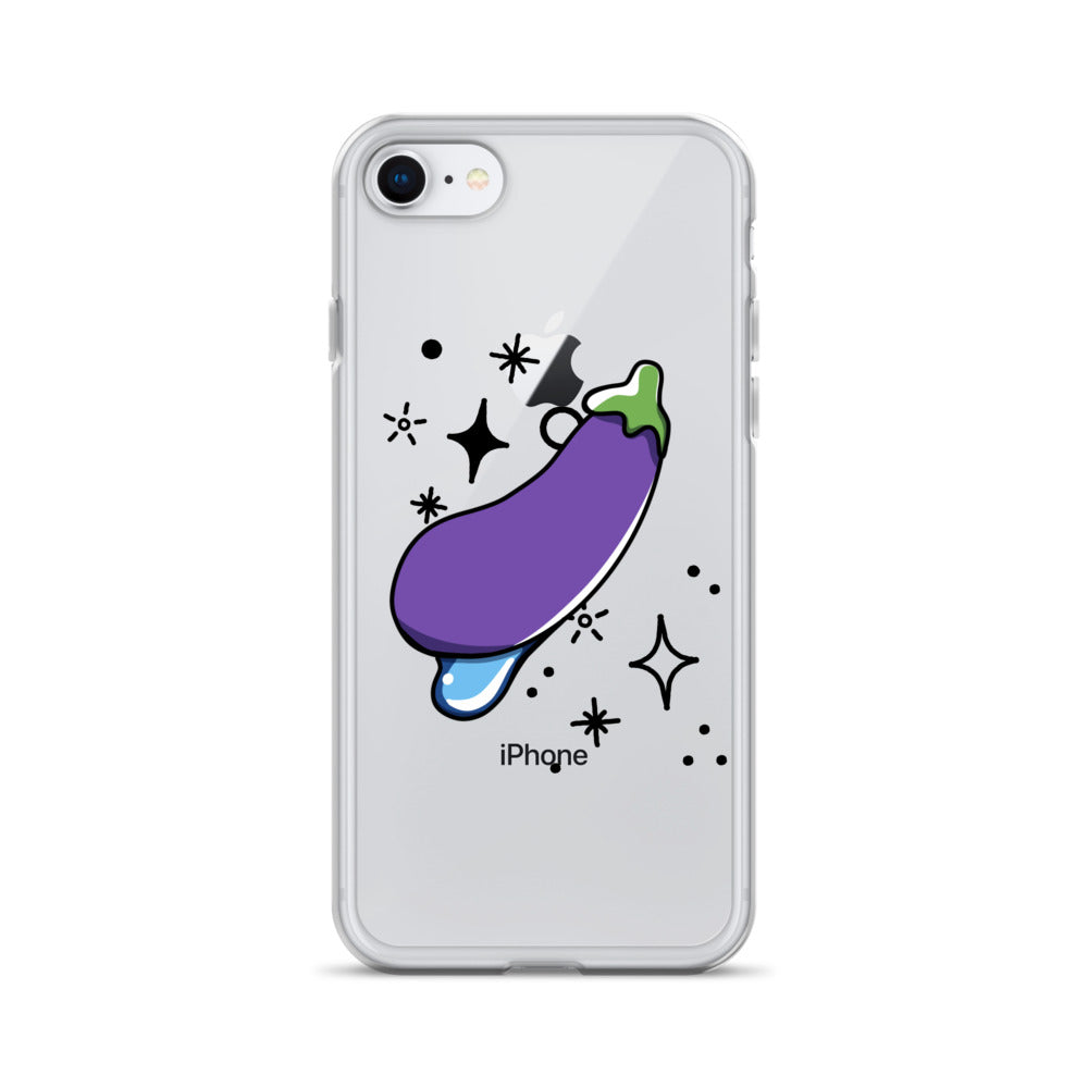 Eggplant Clear Case for iPhone®