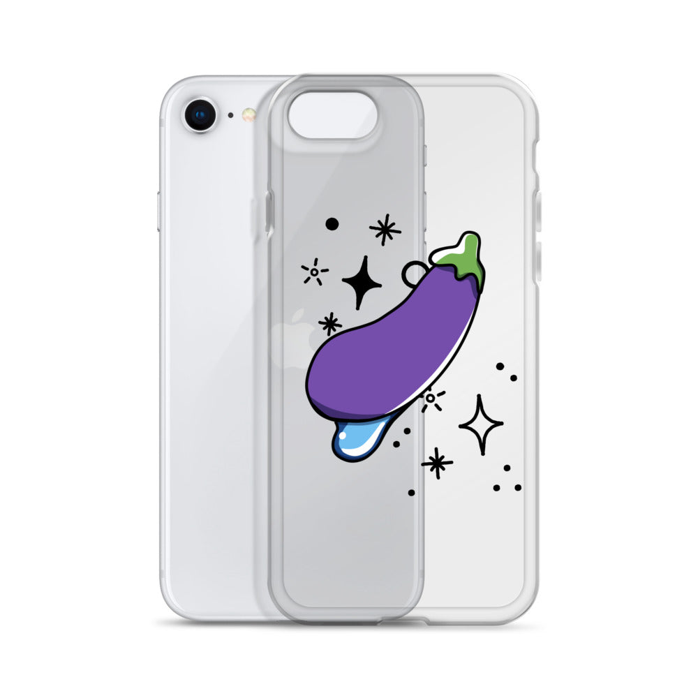 Eggplant Clear Case for iPhone®