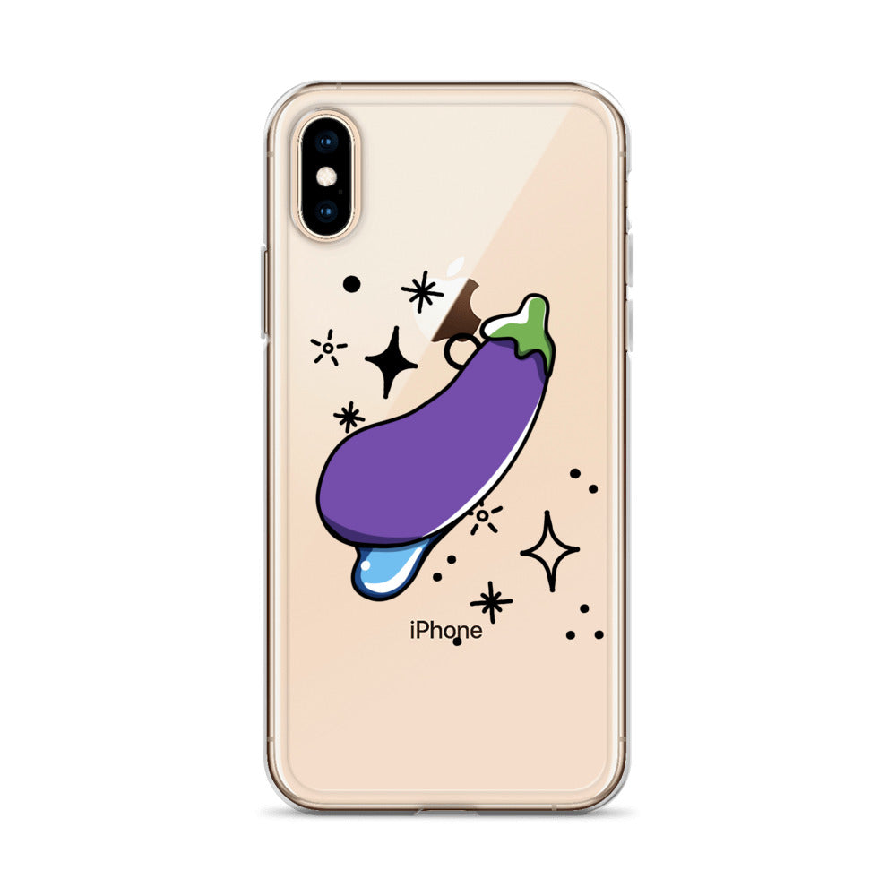 Eggplant Clear Case for iPhone®