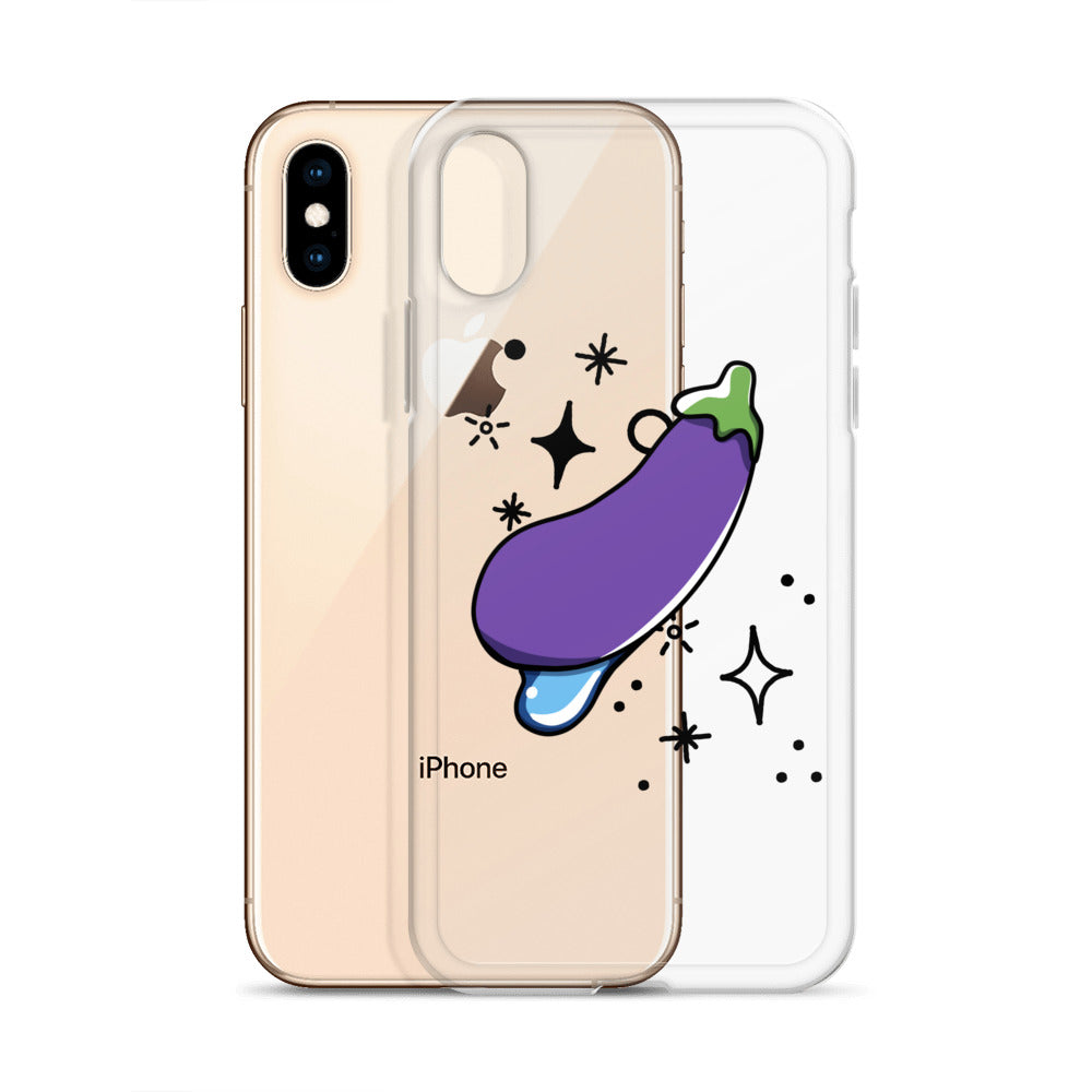 Eggplant Clear Case for iPhone®