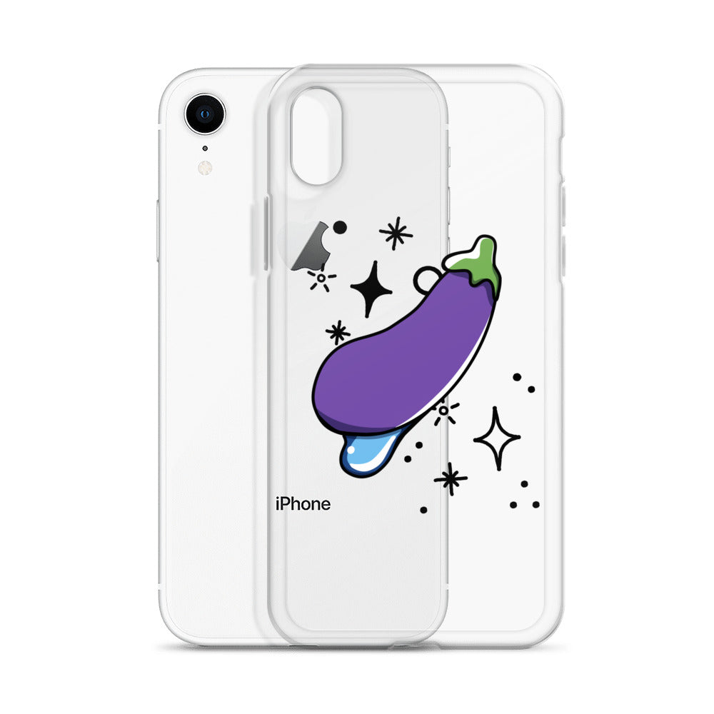 Eggplant Clear Case for iPhone®