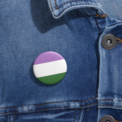 Genderqueer Pride Pin Buttons
