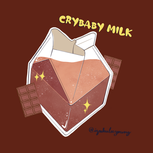 Crybaby Milk T-shirt: Chocolate