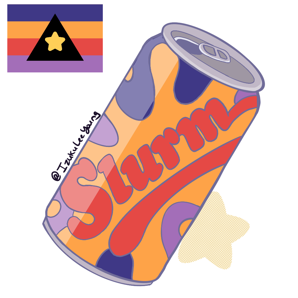 Sapphic Pride Slurm Can Stickers *Pre-orders OPEN*