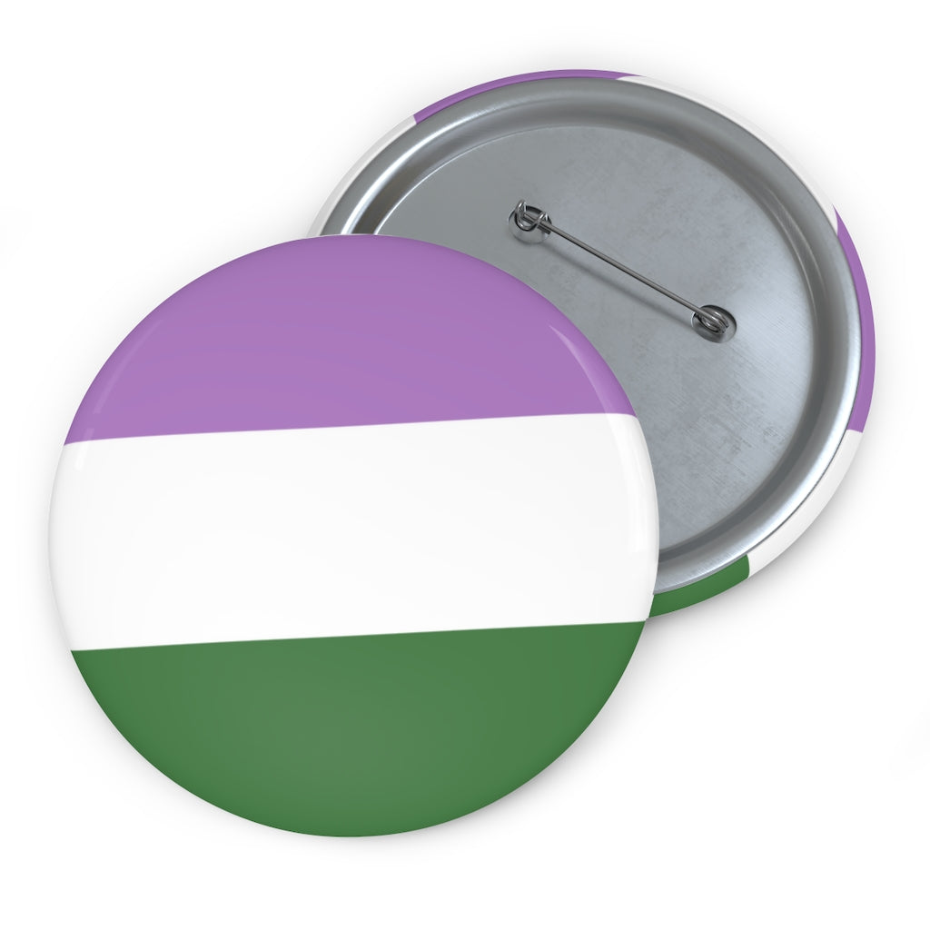 Genderqueer Pride Pin Buttons