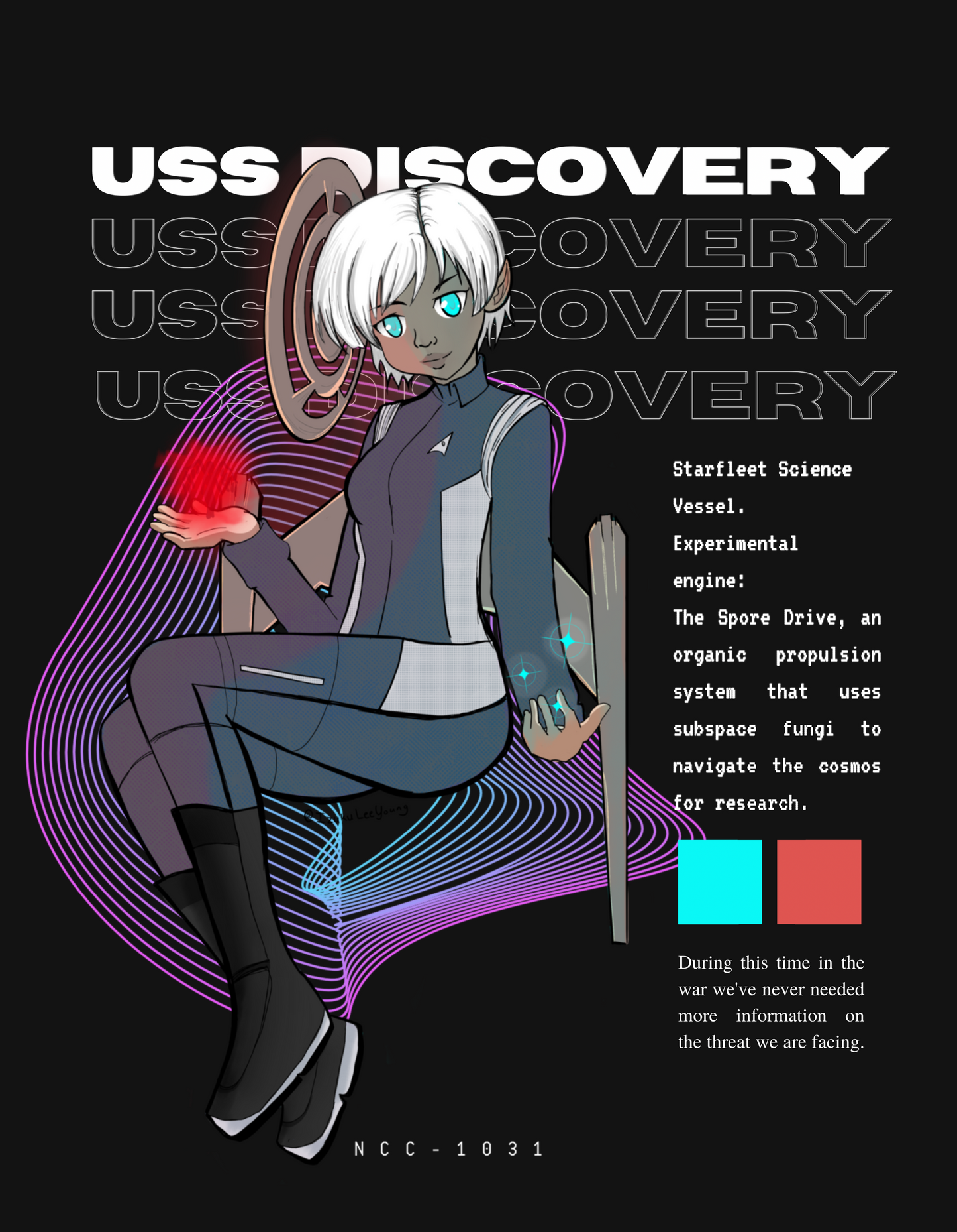 USS DISCOVERY, Pre-Refit, Poster