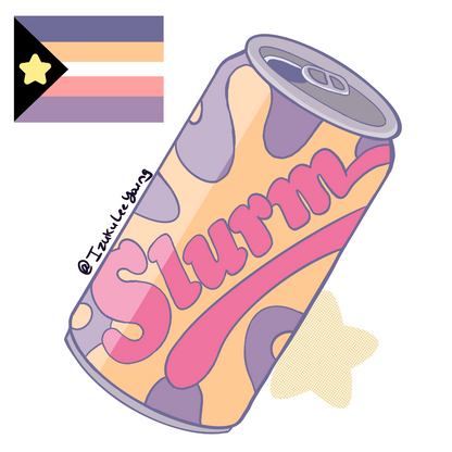 Sapphic Pride Slurm Can Stickers *Pre-orders OPEN*