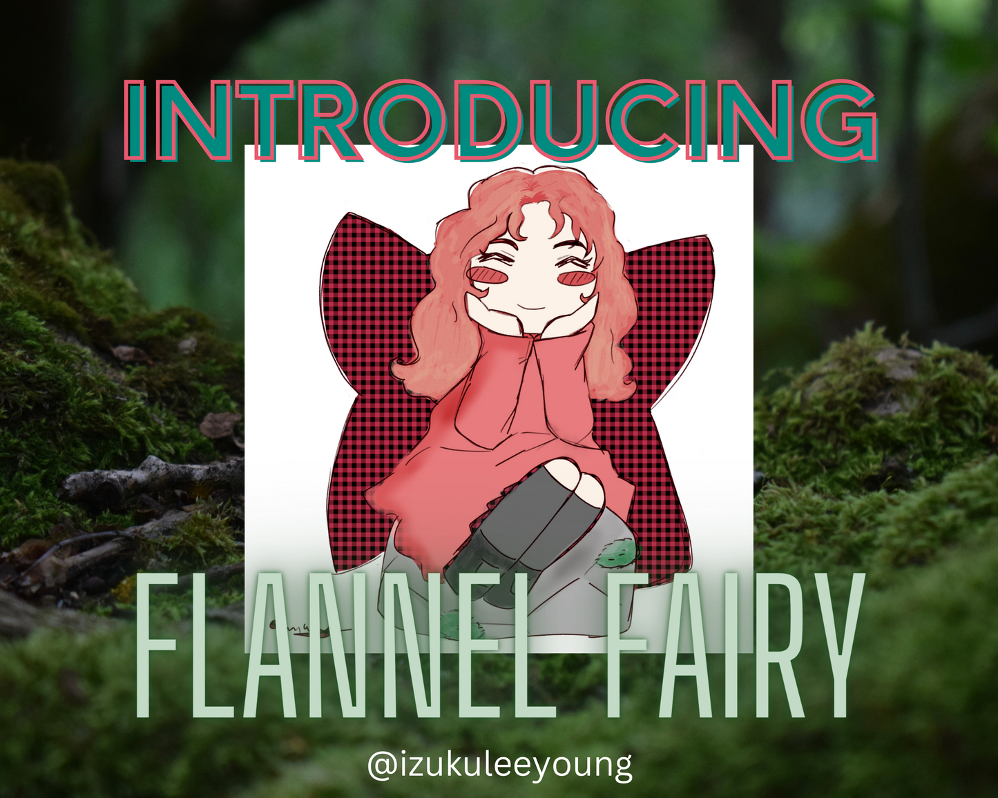 Flannel Fairy Sticker