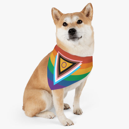 Progress Pride Flag 2.0.: Pet Bandana Collar