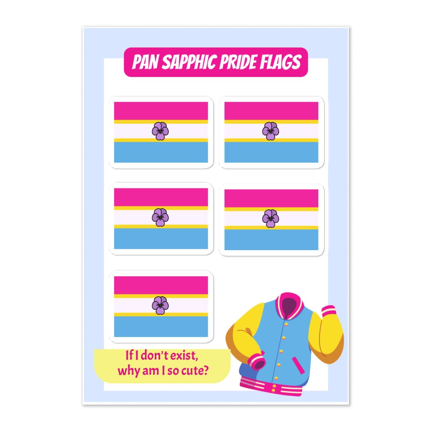 Pan Sapphic Pride Flags