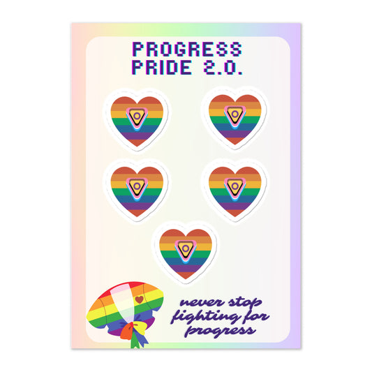 Progress Pride Flag 2.0.: Hearts