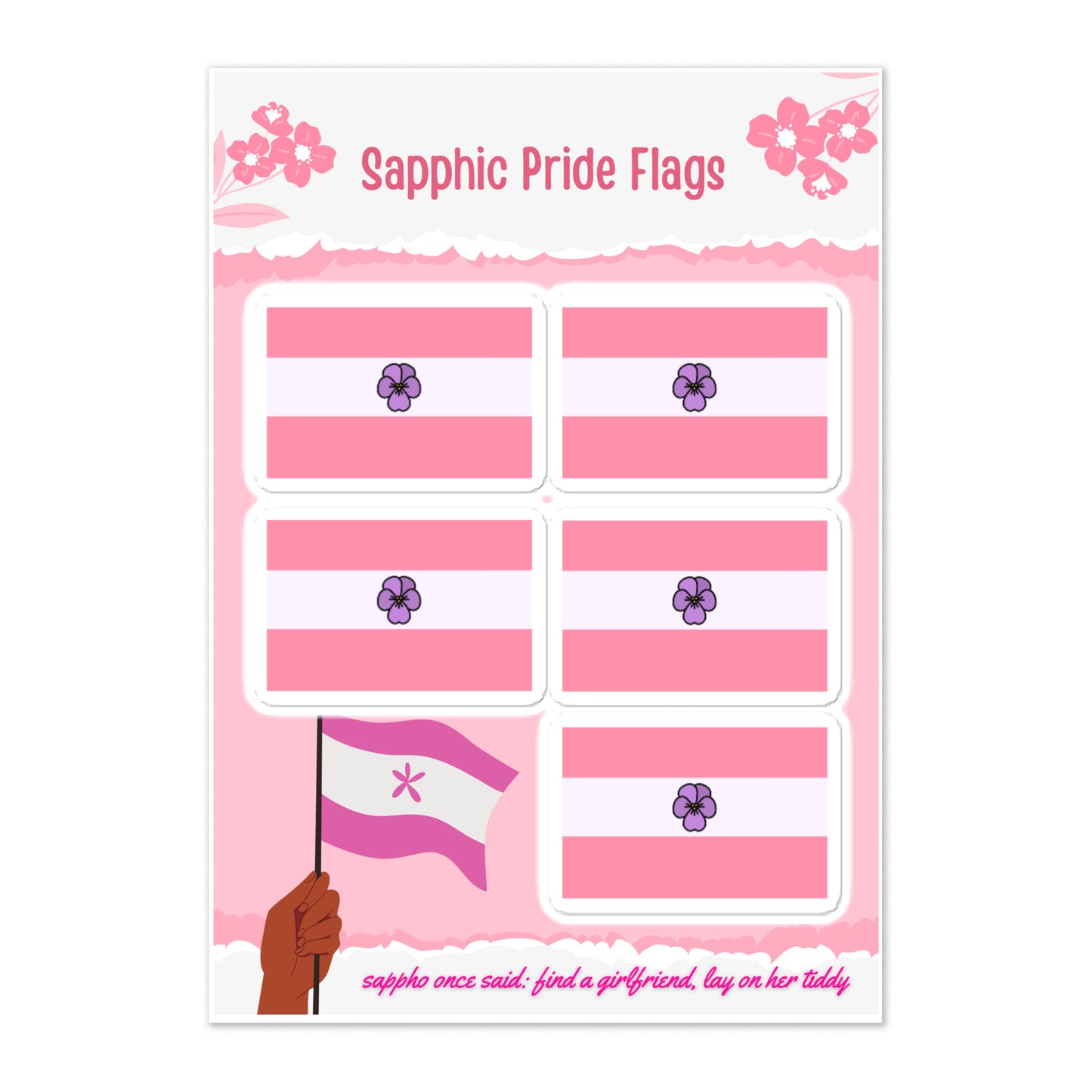 Sapphic Pride Flags